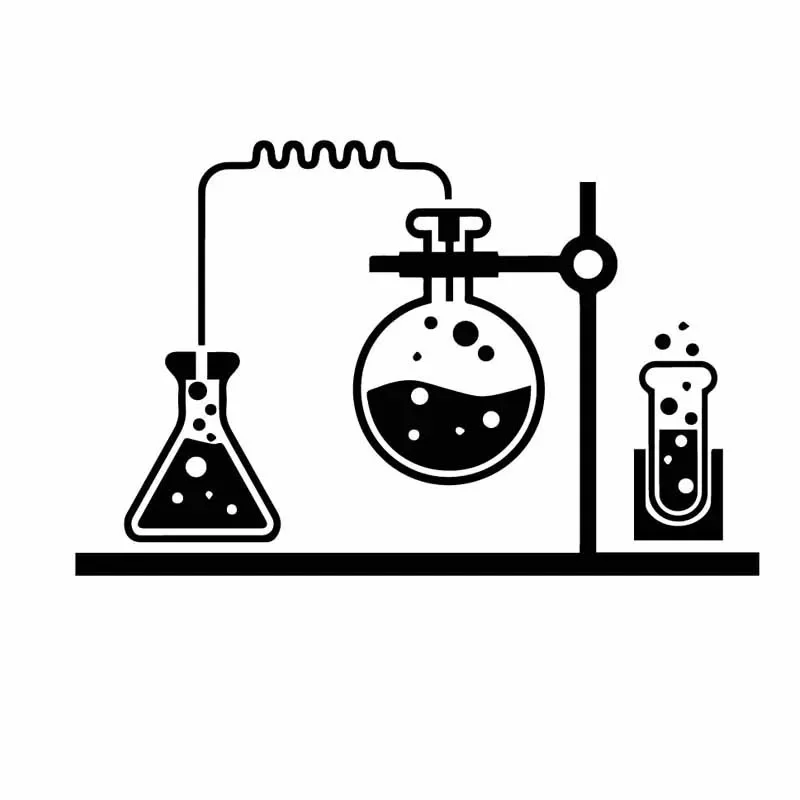 

Car Stickers Chemical Laboratory Science Chemistry PVC Car Decoration Accessories Stickers Waterproof Black/white,18cm*12cm