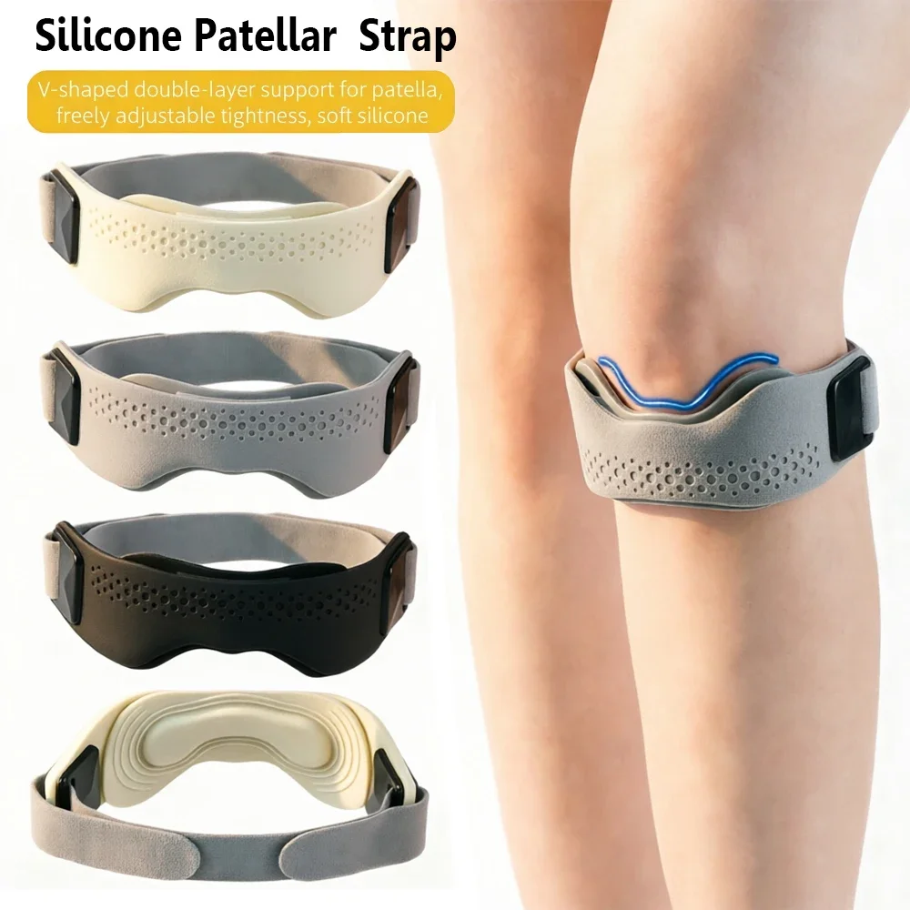 1Pcs  Patellar Tendon Strap Knee Protector Pad for Men Women Running Tennis Fitness Knee Outdoor Sports Pain Relief Support Gear