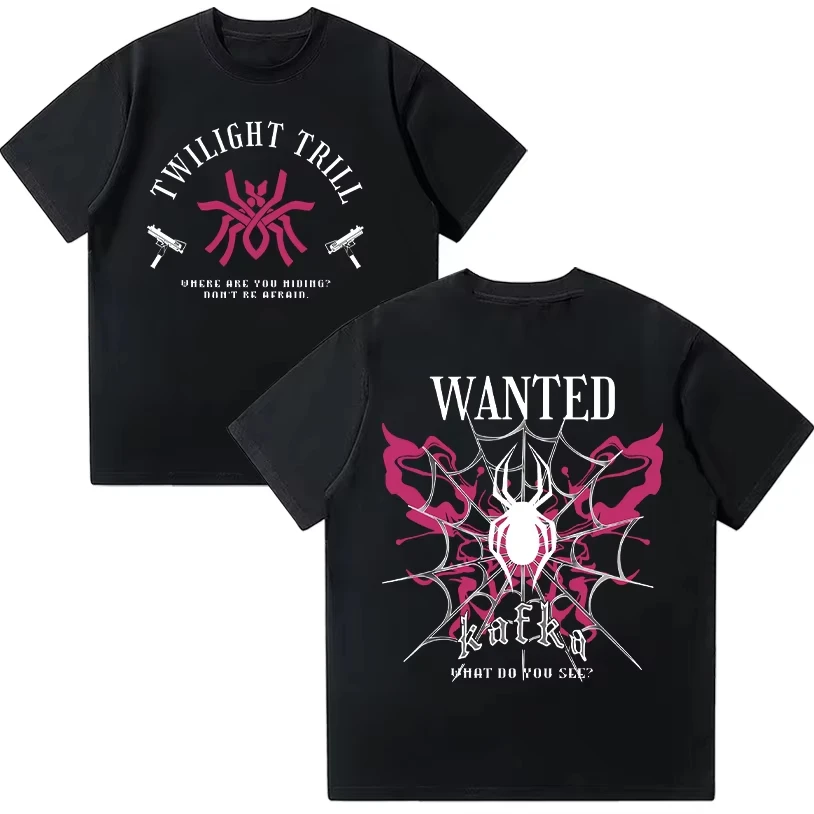 

Kafka Themed Honkai Star Rail Unisex T-shirt Anime Cotton High Quality Tees Kawaii Casual Short Sleeve Women Men Summer Clothing