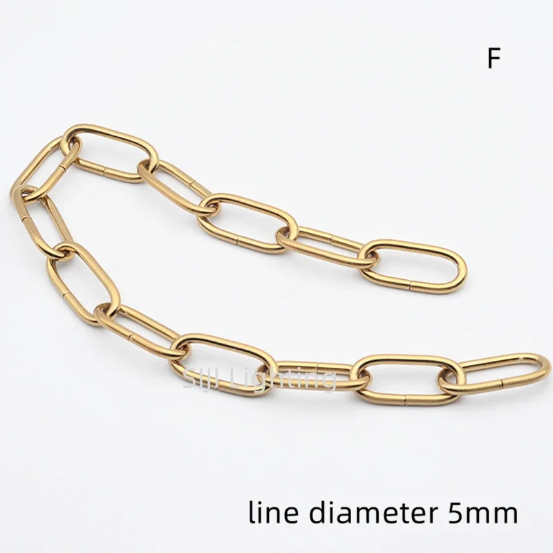 Vintage Lamp Chains Crystal Light Top Chain Metal Iron Drag Chains Chain Copper Color Chains Load Bearing Anti-rust Chain