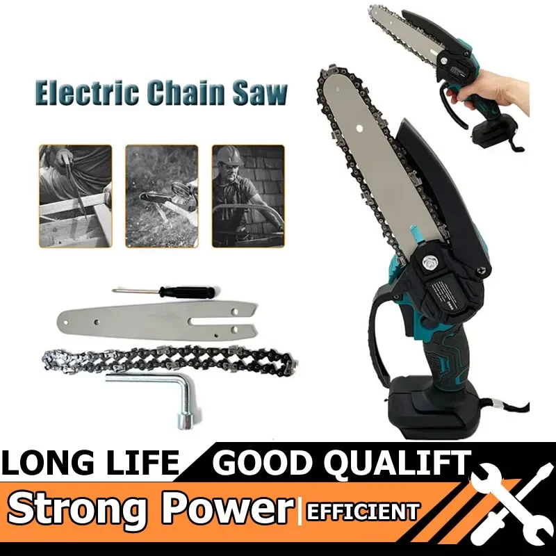 

Инструмент Makita Hot Fit, аккумулятор 18 В, 6-дюймовая цепная пила, электрическая пила, ручная портативная бензопила для лесозаготовок по дереву, обрезка сада, мощность древесины