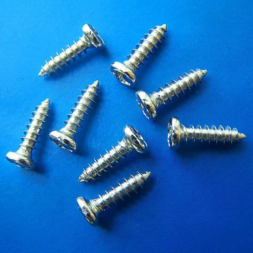 PA1.2 M1.4 1.7 M2 2.3 2.6 2.8 M3 *3 4 5 6 7 8 10 12mm silver or black round head cross phillips pointed tail self-tapping screws