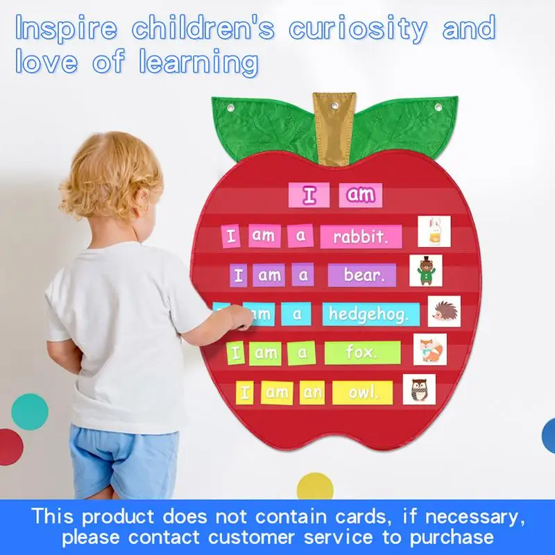 Small Alphabet Chart Reinforced Learning Words Chart Sentence Strip Chart School English Teacher Early  Learning Insert Pocket