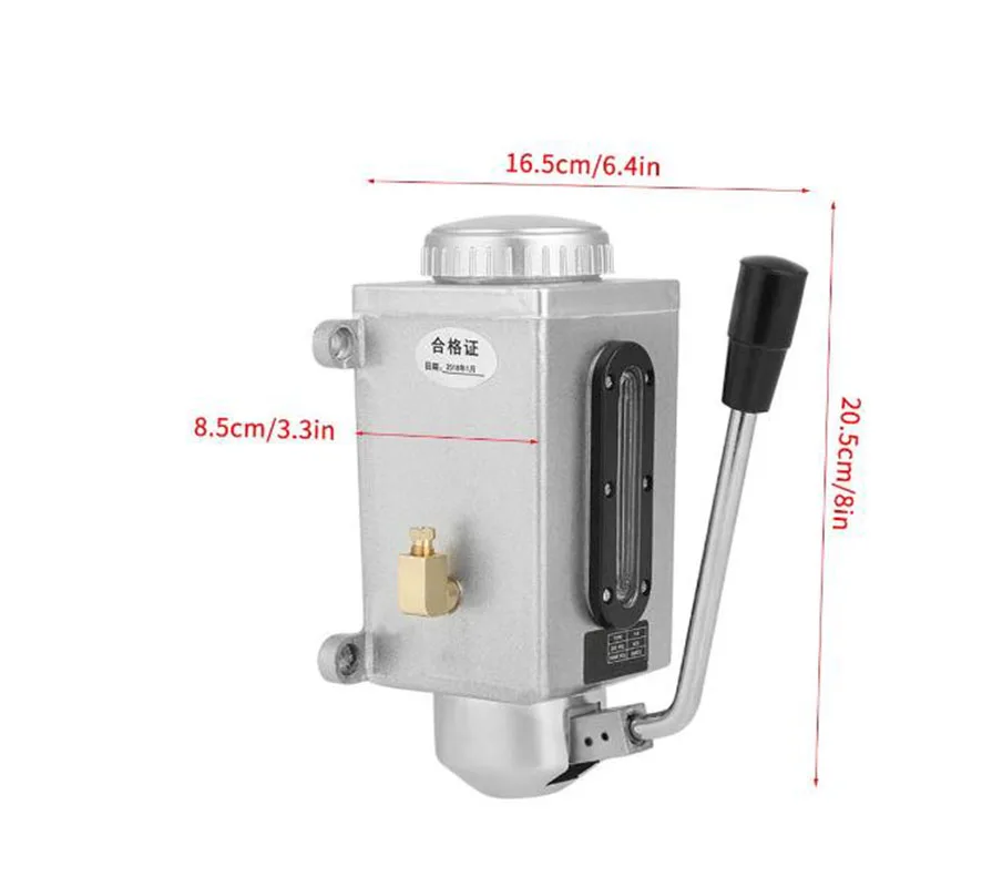 Fresadora de Y-8, bomba de aceite Manual, lubricación Manual CNC de 4mm, doble salida, compatible con Bridgeport