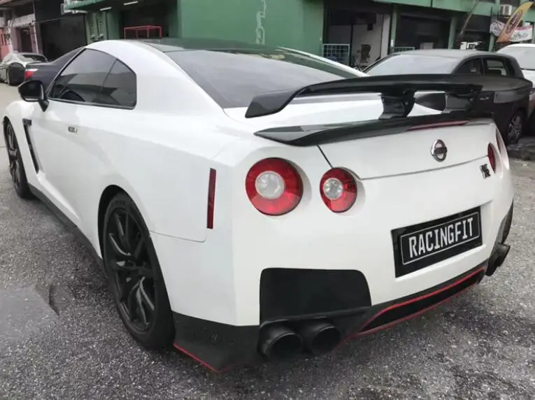 Real Forged Carbon Fiber/FRP Car Rear Wing Trunk Lip Spoiler For Nissan GTR R35 2008 2009 2010 2011 2012 2013 2014 2015 2016