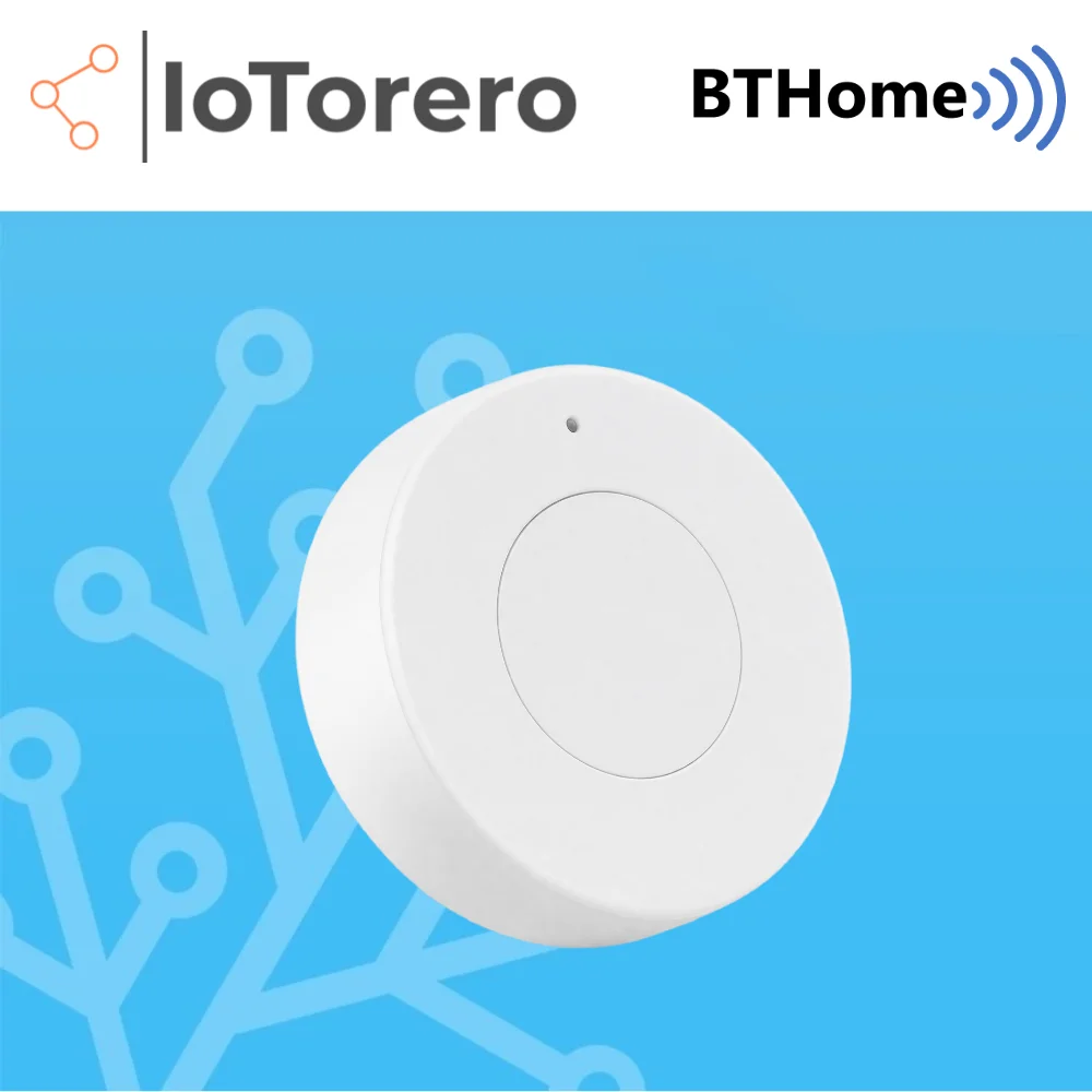 Bouton intelligent sans fil IoTorero BTHome compatible avec Home Assistant
