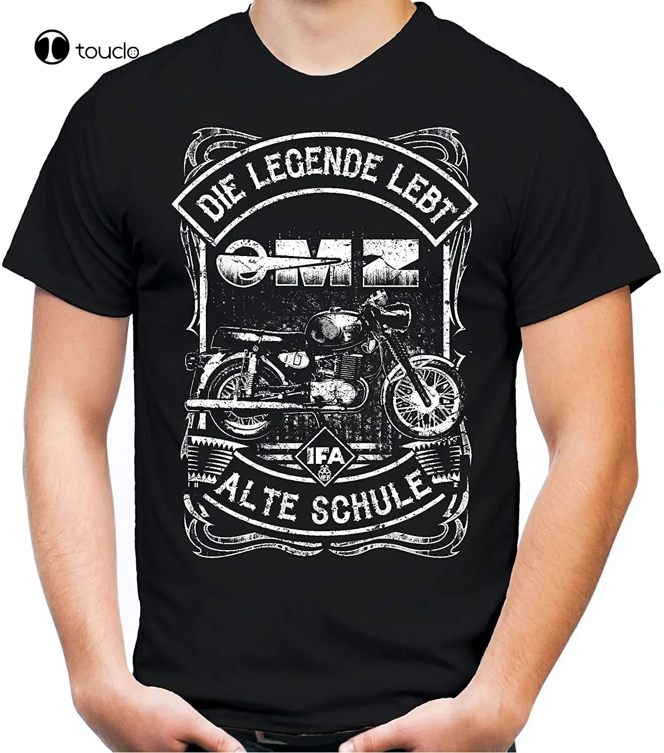 Мужская футболка Old School Mz Ddr мотоциклетная ностальгия мопед Ossi футболка