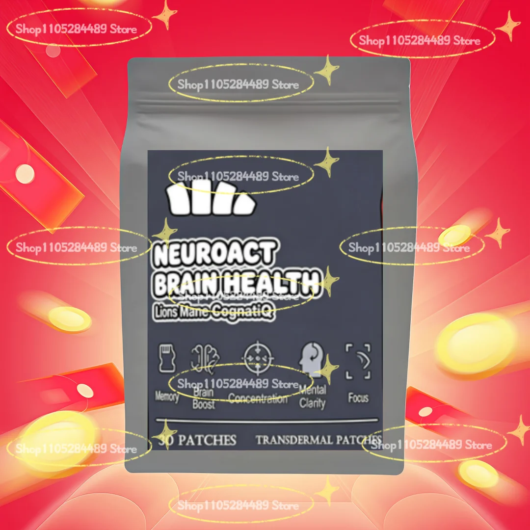 Brain Health Memory Transdermal Patches With Cognatiq, Vitamin B3 & B6, For Focus, Memory 30 Patches