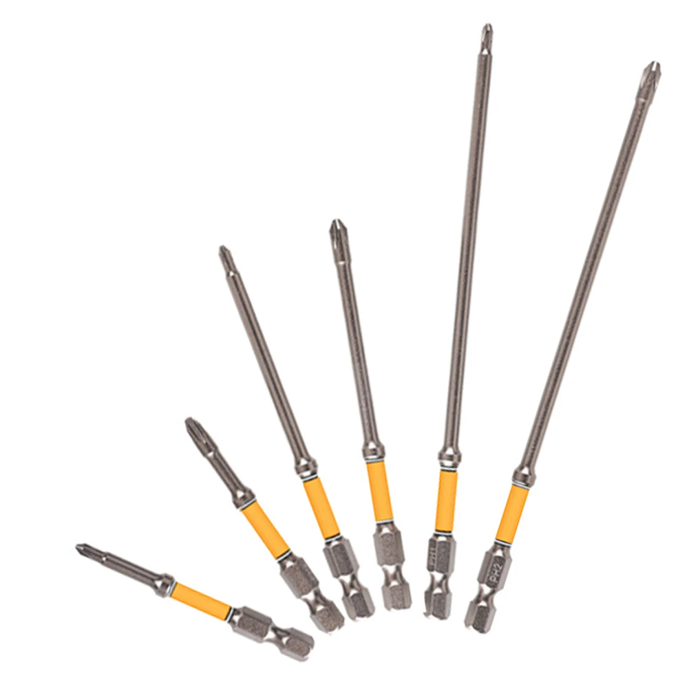 1Pc PH2  Screwdriver Bit With 1/4 Inch Hex Shank Magnetic   Driver Bit For Electric Drill And Hand Tools HRC60 Hardness