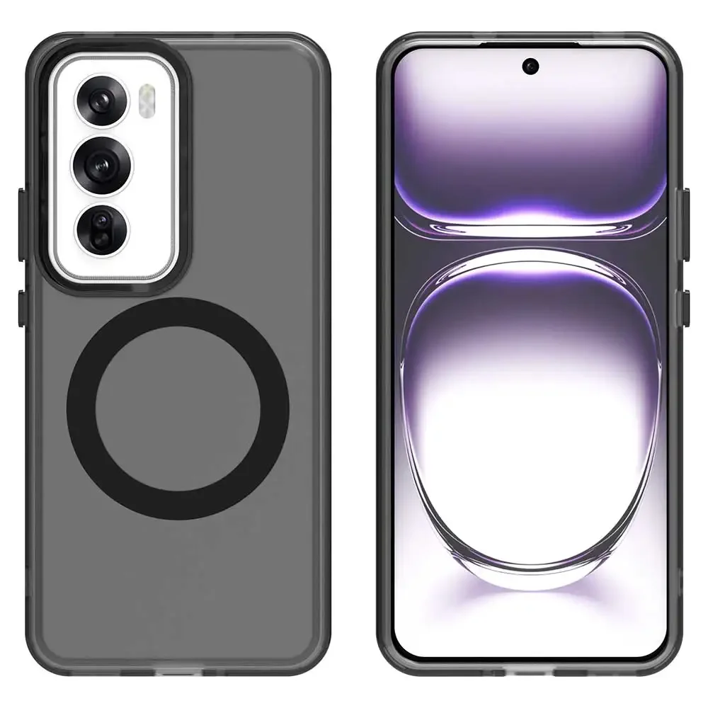 Magsafe Wireless Charge Cases For OPPO Reno 12 Pro 5G Shockproof Candy Color Bumper Magnetic Cover Reno12 Reno12Pro funda