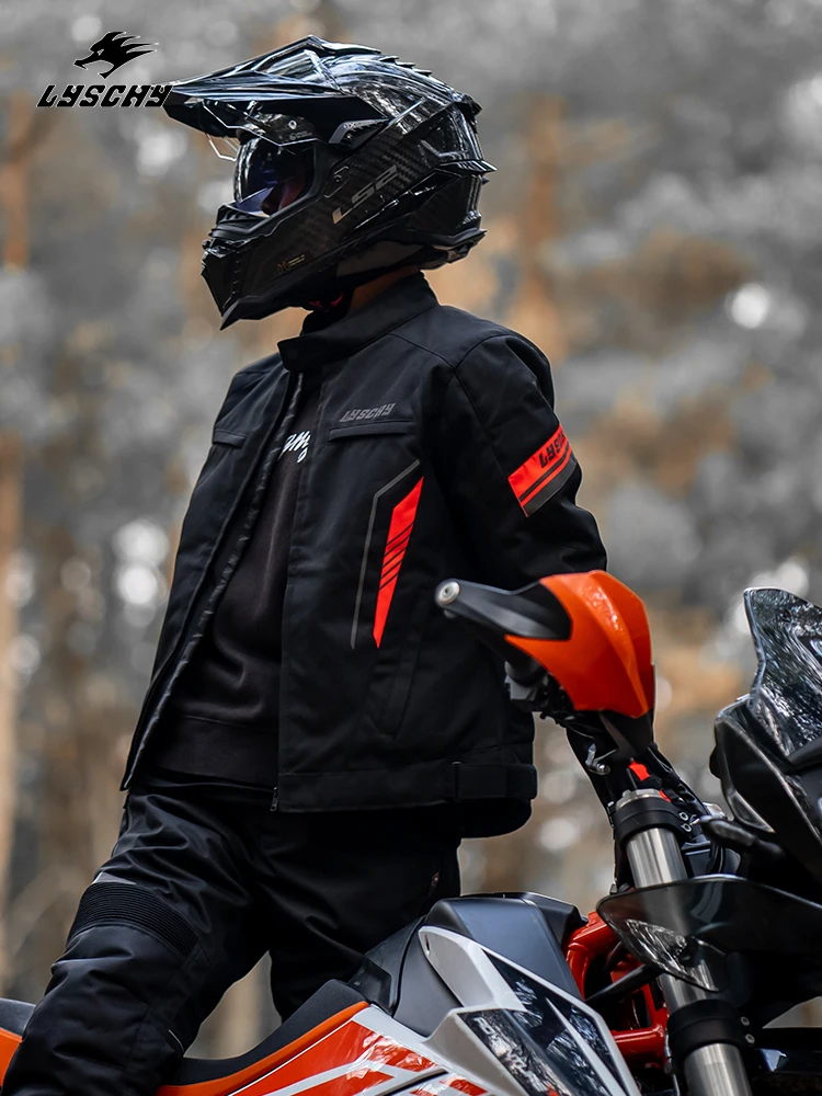 

Motorcycle Riding Jacket Men's Four Seasons Chest Protector Waterproof Motorcycle Clothing Jacket Commuter Motorcycle
