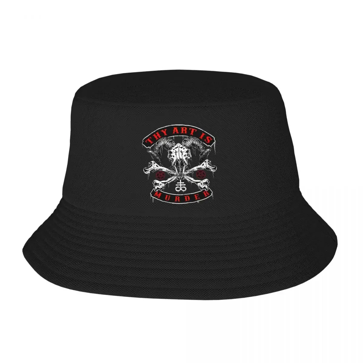 Thy Art Is Murder Deathcore Band Bob Hat Accessories Spring Headwear Death Metal Versatile Bucket Hat Fisherman Caps for Outdoor