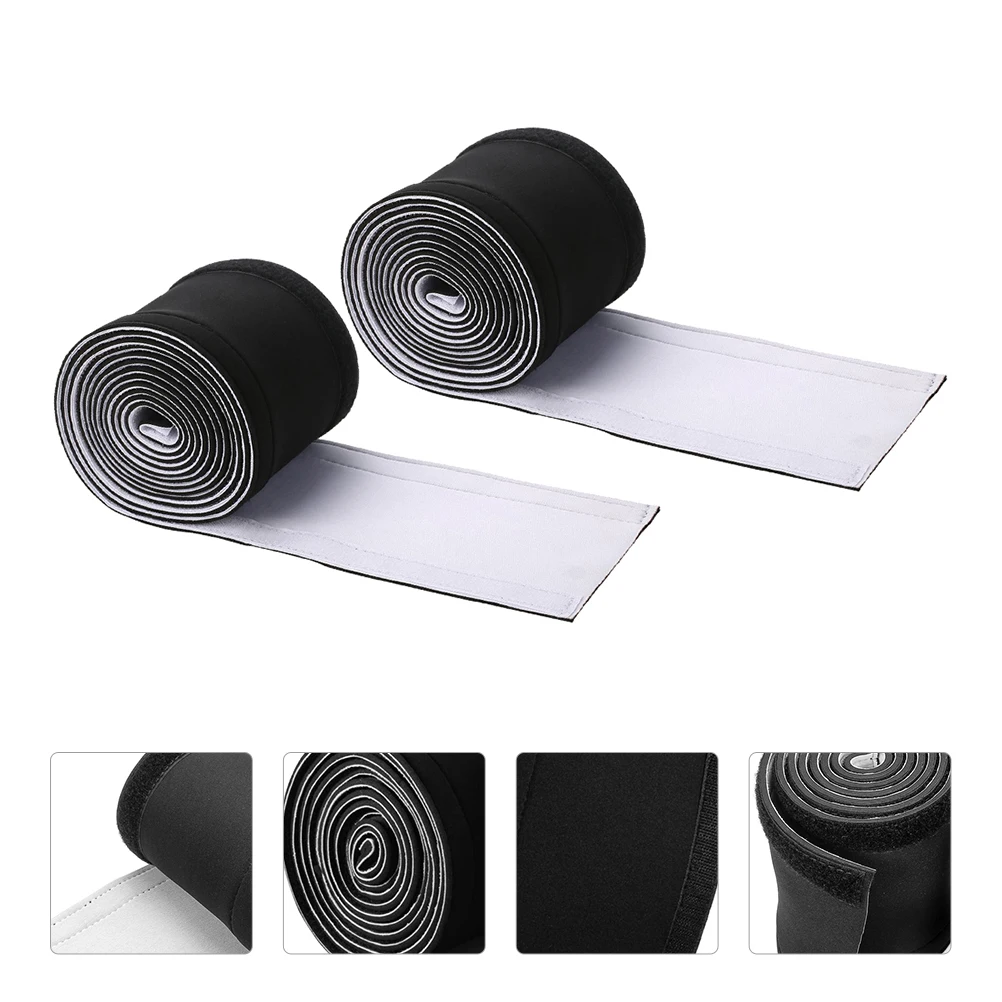

2pcs Cable Protector Sleeve Cuttable Wire Hider Cord Organizer Neoprene Cable Sleeve For Computer Wire Organizer Black