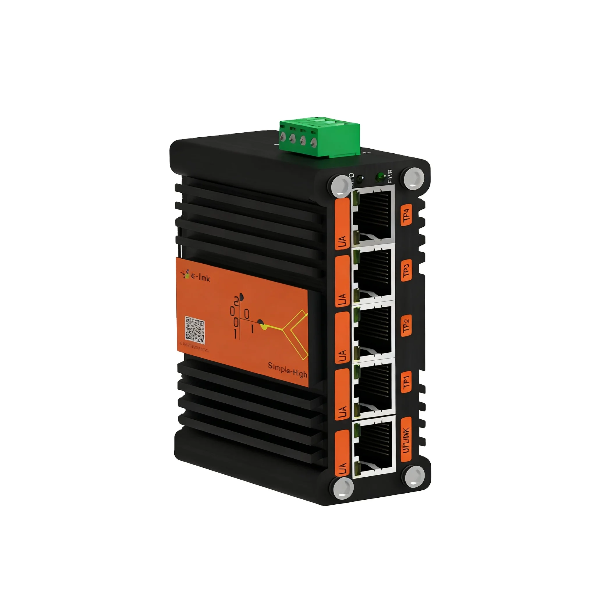 Mini Industrial 5-Port Gigabit Ethernet Switch Compact Design 12-48VDC Wide Voltage for Harsh Environment