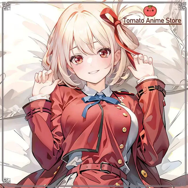 

Blue Archive Lycoris Recoil Nishikigi Chisato Dakimakura Hing Body Case Otaku Pillow Cushion Bed Ings Xmas Gift