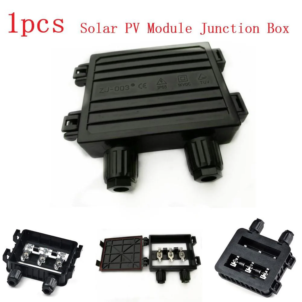 PV Solar Junction Box Junction Box 2 Diodes For Solar Panel 50W-120W 6A Solar PV Junction Terminal Blocks Wire Connectors Solar