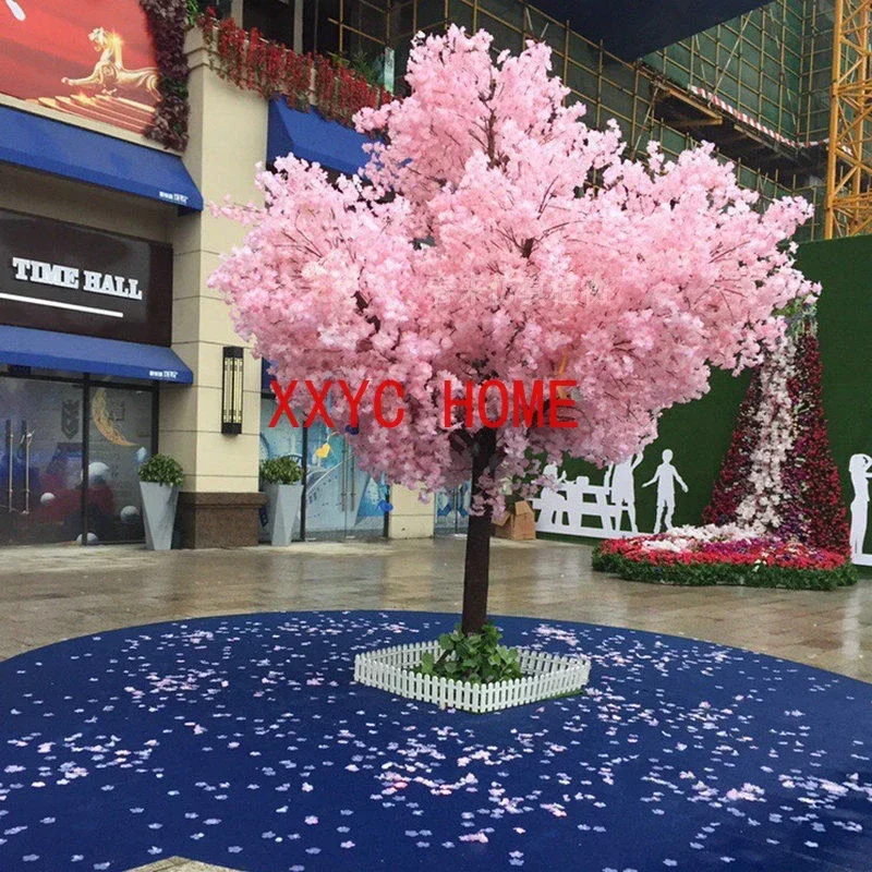 Artificial Cherry Simulation Flower Ornament Large Tree Wedding Home Outdoor Garden Hotel Decoration