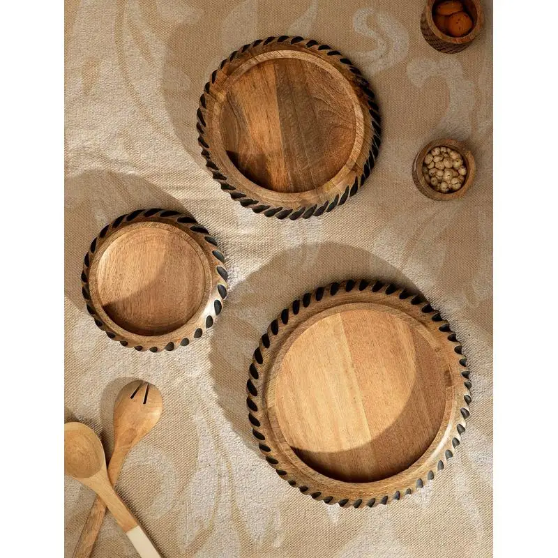 

Handmade Wooden Bowl with Black Filler for Home Décor and Serving Use, Unique Artisan Craft, Perfect Gift for Any Occasion
