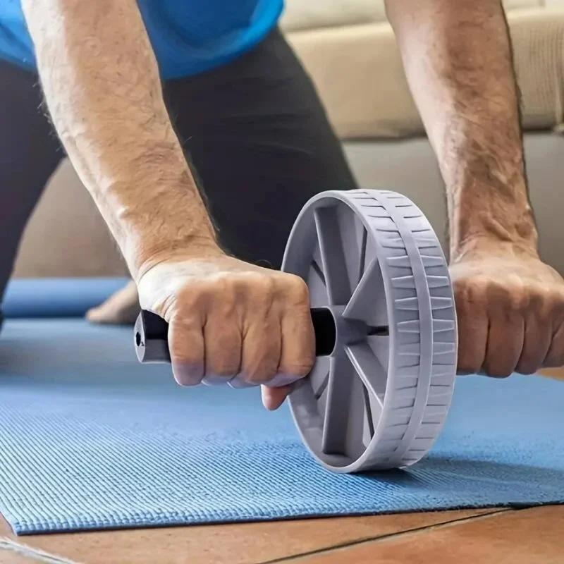 

1 Household Silent Abdominal Workout Roller, Abdominal Exercise Wheel Workout Body Building, Waist & Tummy Slimming
