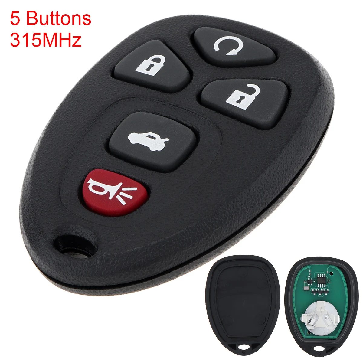 

315Mhz 5 Buttons Remote Keyless Entry Key Fob OUC60270 22936101 for Che-vrolet Ca-dillac GM-C 2007-2014 New Listing