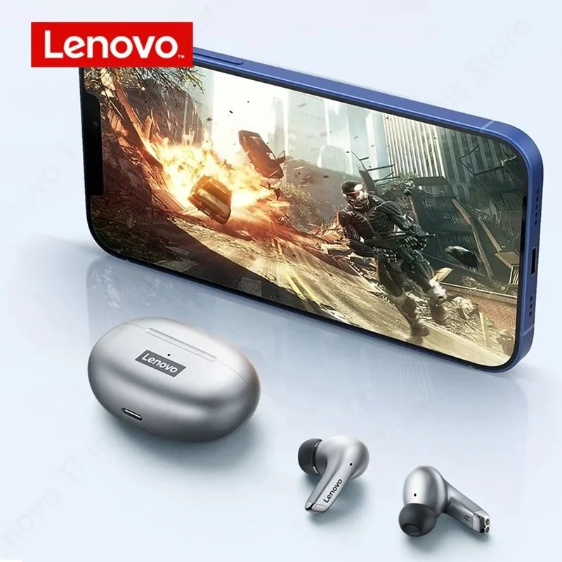 10pcs 100% Original Lenovo LP5 Wireless Bluetooth Earbuds HiFi Music Earphone with Mic Headphones Sports Waterproof Headset 2pcs