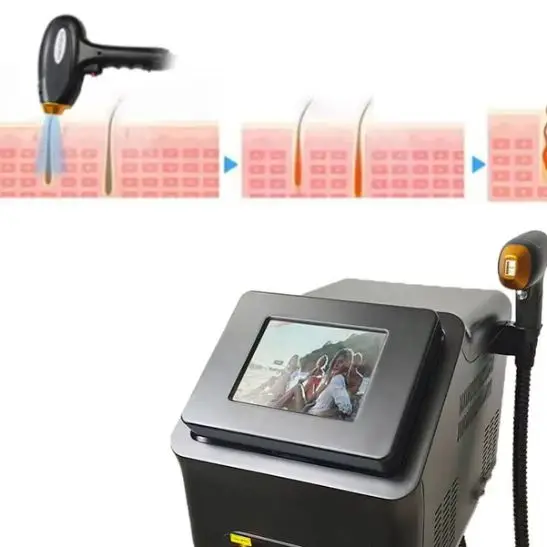 Das tragbare 2000-W-Halbleiterlaser-Haarentfernungsgerät absorbiert die Melaninablösung, um Flecken und Tätowierungen zu entfernen