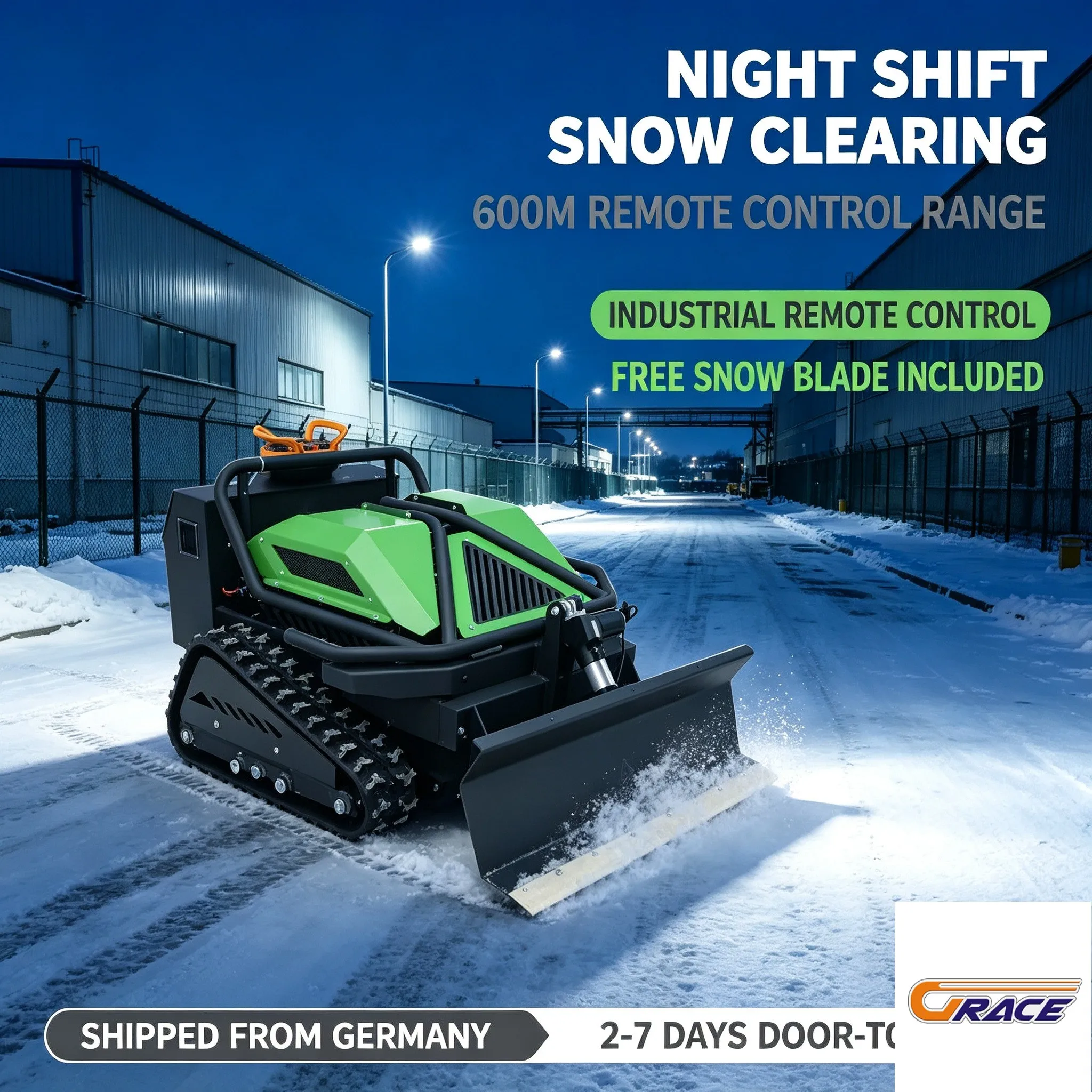 Tracked Robot Lawn Mower Remote Control Grass Cutting Machine Free Snow Shovel 7 Days Delivery Garden Snow Clearing