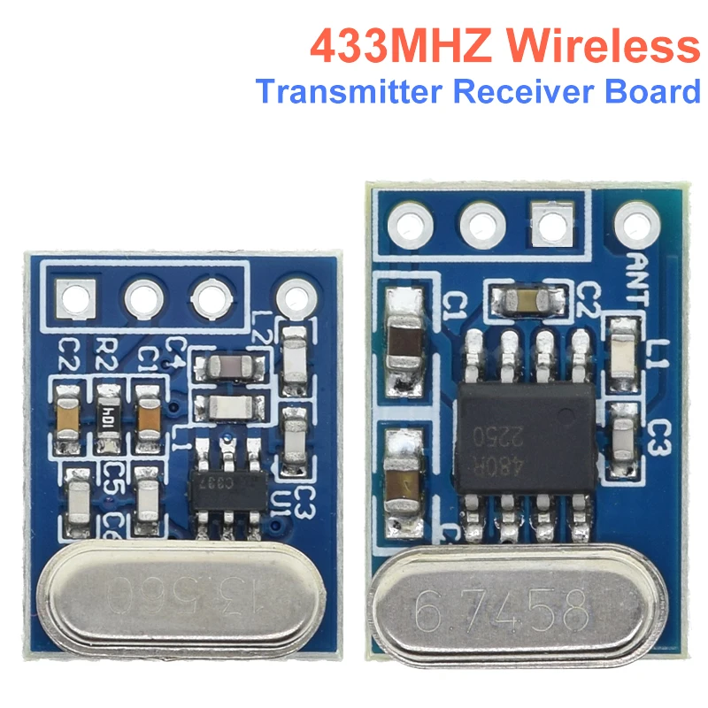 TZT 1Set 2Pcs 433MHZ Wireless Transmitter Receiver Board Module SYN115 SYN480R ASK/OOK for arduino