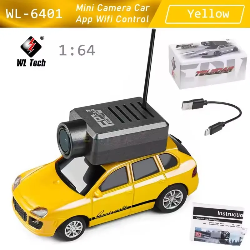 Wltoys 6401 Mini Fpv Rc Car Gyro Version 1/64 4x4 Full Scale Rc Cars Hd Video Transmission Photo And Video And Vr Function
