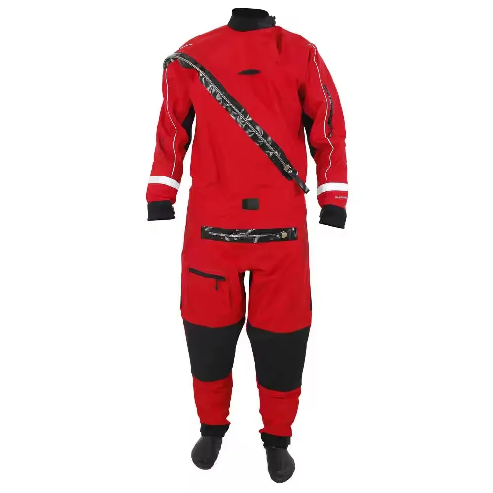 

Custom Water Rescue Dry suit For Men High Quality Waterproof Diving Neoprene Dry Suit With Boots