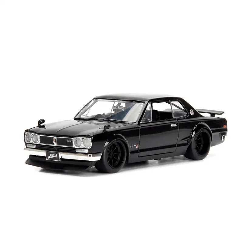 1:24 Brian's 1971 Nissan Skyline 2000 GT-R Diecast Car Metal Alloy Model samochodu Zabawki dla dzieci Kolekcja prezentów
