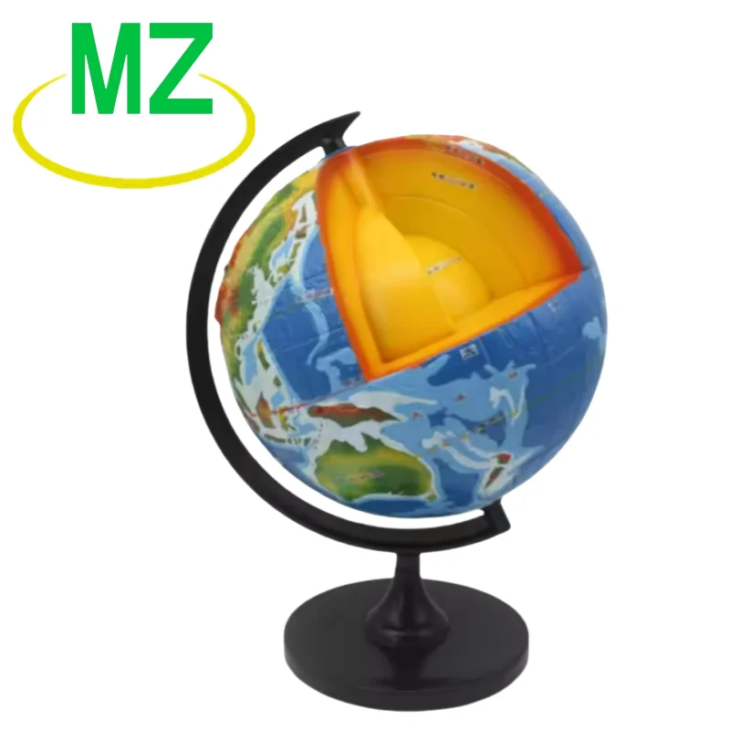 Earth internal structure model primary school science experiments middle school geography earth structure model