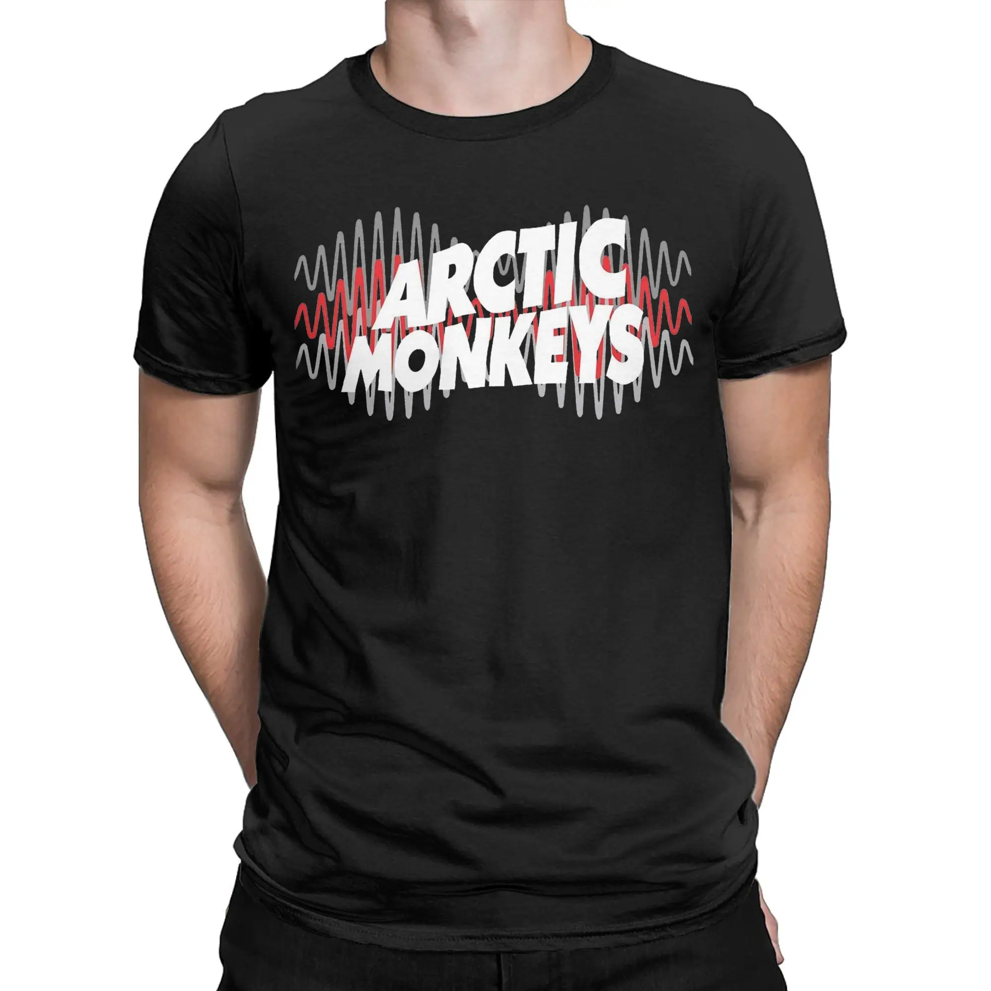 Arctic Monkeys T Shirt Men Pure Cotton Funny T-Shirt O Neck  Tees Short Sleeve Clothes Gift Idea