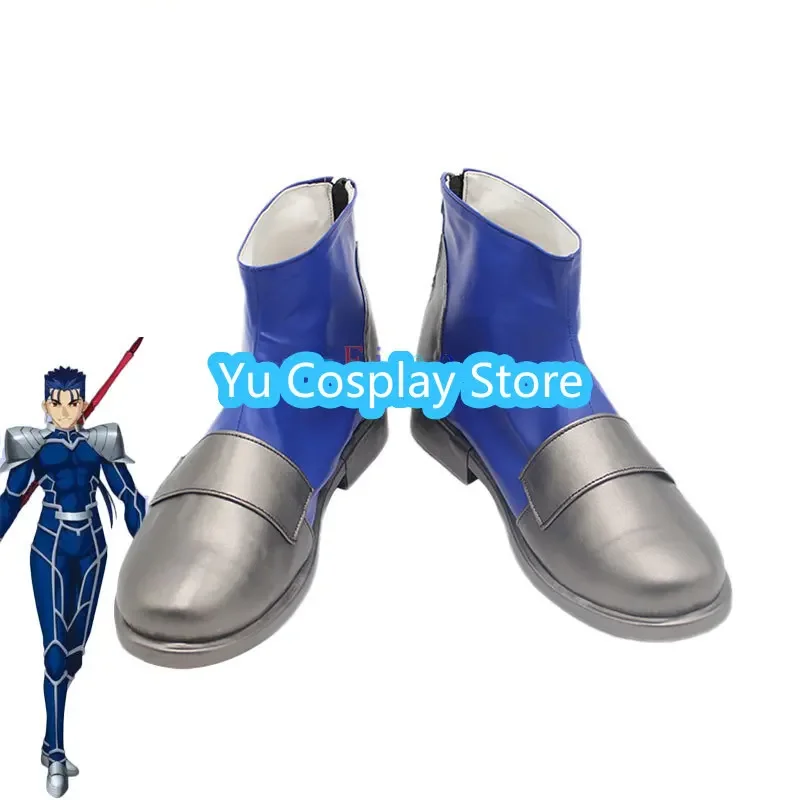 

Yu-Cosplay Fate Cu Chulainn обувь для косплея обувь из искусственной кожи на заказ карнавальные ботинки на Хэллоуин реквизит для косплея