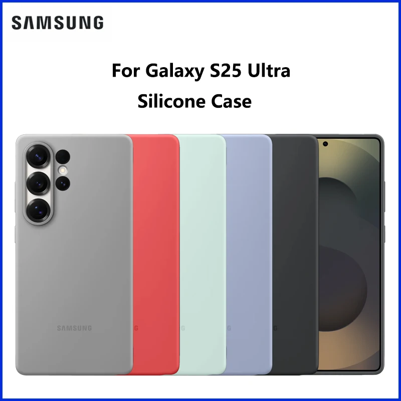

Original For SAMSUNG Galaxy S25 Ultra Silicone Case S25Ultra Silicone Smartphone Protective Cover Shockproof EF-PS938