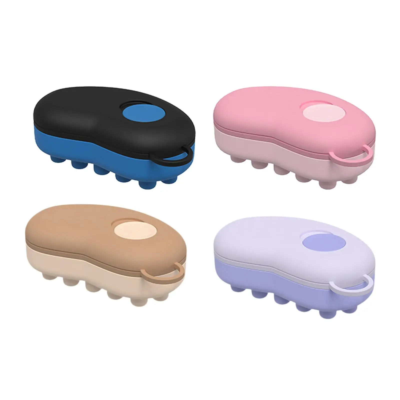 Head Scalp Comb Handheld Wet Dry Scalp Brush Portable Scalp Massager Hair Care for Men Women Scalp Scrubber Massage Tool