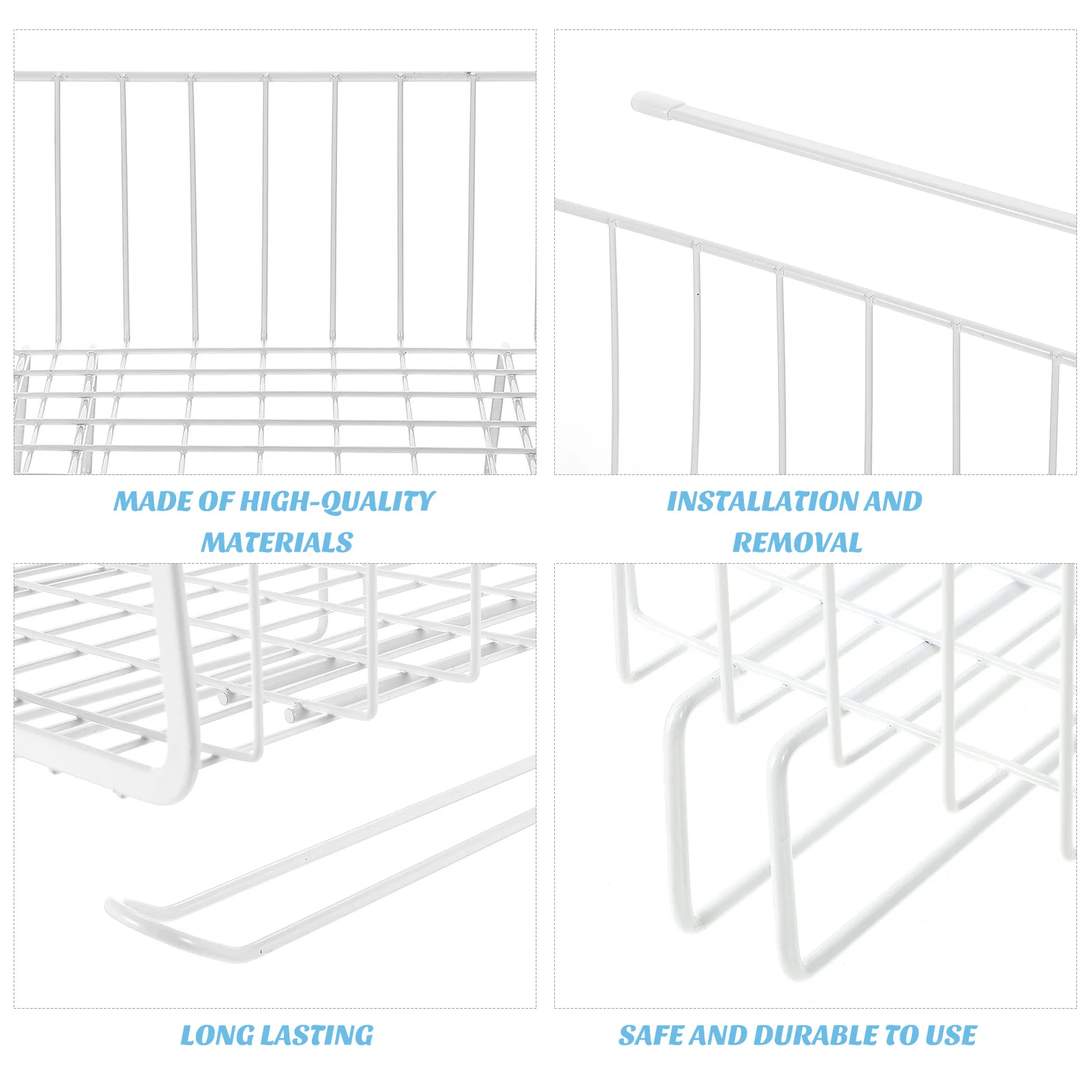 

Under Shelf Storage Basket No Drill Hanging Organizer For Pantry Cabinet Closet Space Saving Holder Under Shelf Rack Basket