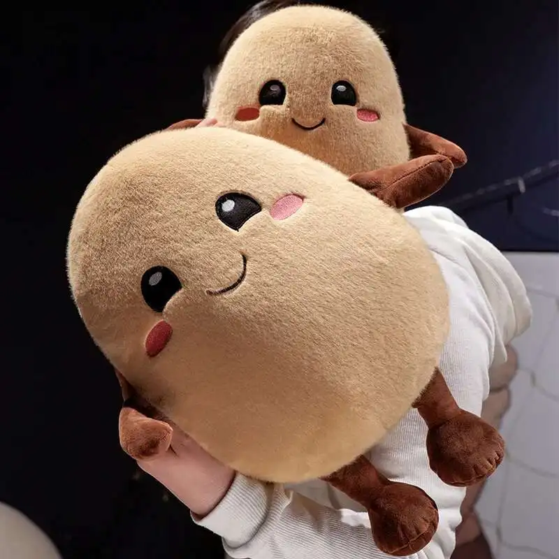 Macio recheado batata boneca de pelúcia planta pingente de pelúcia planta criativa spud lance travesseiro fazenda brinquedos presente aniversário do miúdo casa sofá decoração