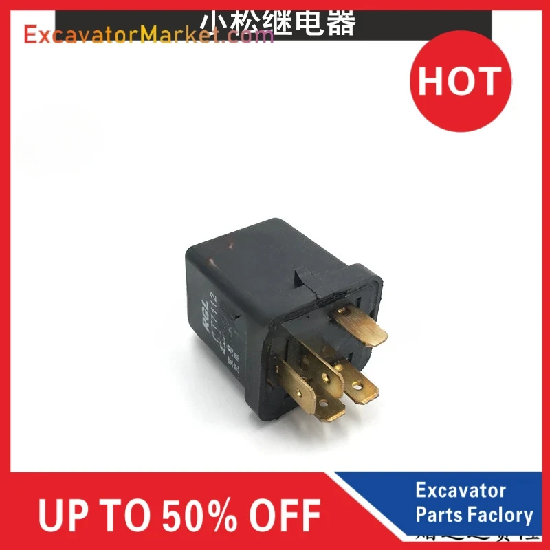 For Komatsu PC120-6 Excavator Accessories Headlamp Light Relay Variable Light Charge 24V 40A