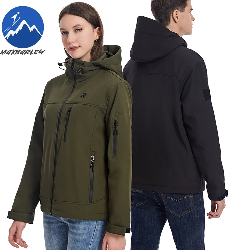 10 Areas Heated Jacket Men Warm Vest USB Self Heating Jacket Women Heated Coat Ski Snow Hiking Winter Soft Shell Clothes Washed