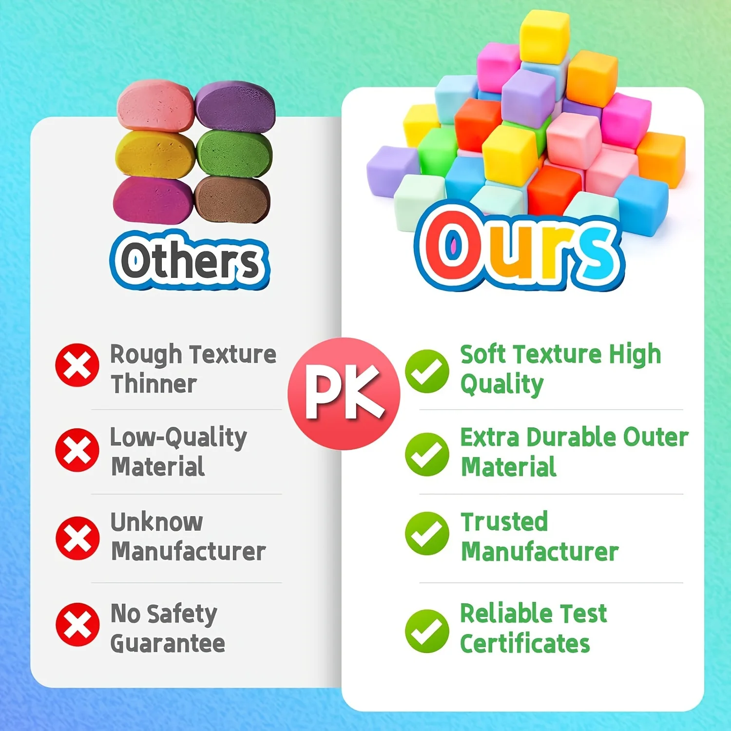 10 peças de cubos mole relaxantes – brinquedos coloridos e de subida lenta para jovens e estudantes – prêmios perfeitos para sala de aula