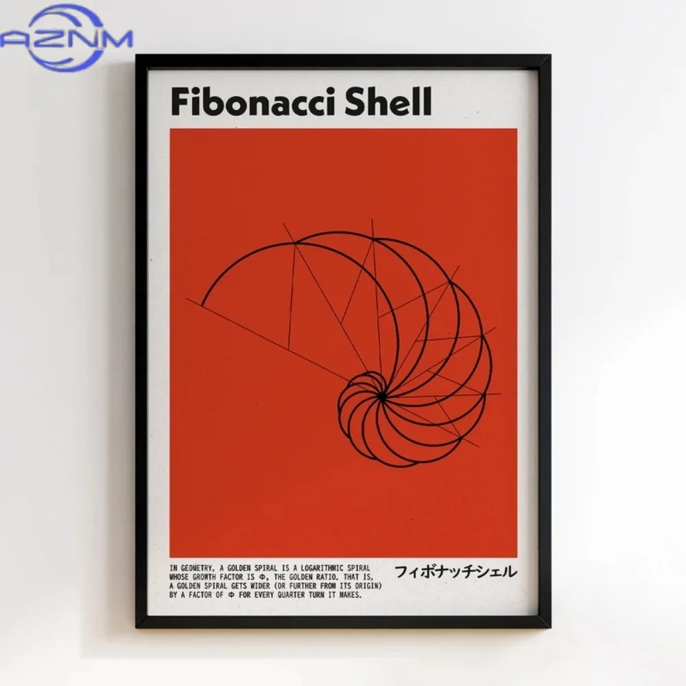 Abstract Red Geometric Shapes Lines Trendy Wall Art High Frequency Quotes Pictures for Home Living Room Decoration No Frame