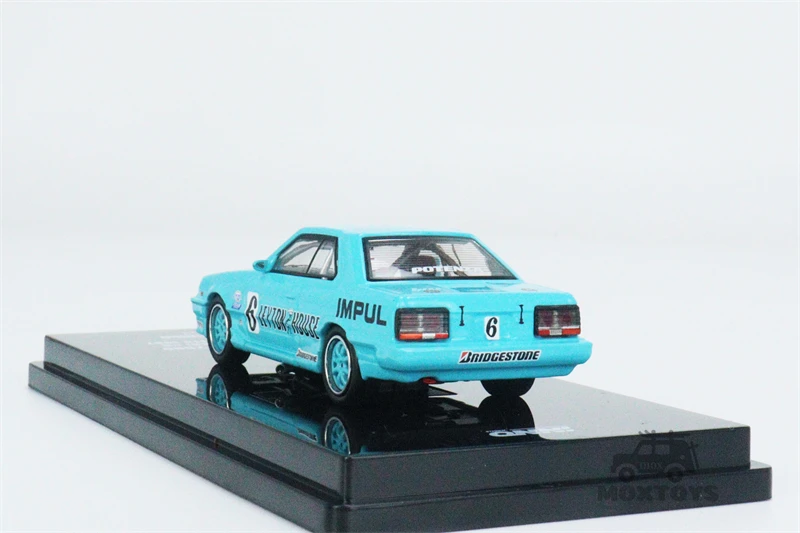 INNO 1:64 NISSAN SKYLINE 2000 Turbo RS-X HR31 #6 Blue Diecast Model Car