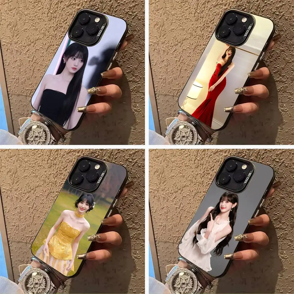 

Actress Tian Xiwei Phone Case For IPhone17 16 11 12 13 14 15 16 Pro Max Plus Cover Colored Silver Funda Bumber