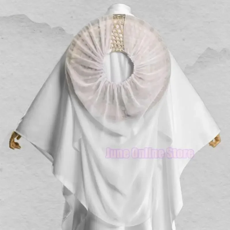 Anime Xie Lian Cosplay Tian Guan Costume ci Fu Xielian costumi Cosplay Top parrucche Prop uomo donna Halloween White Han Fu Clothe