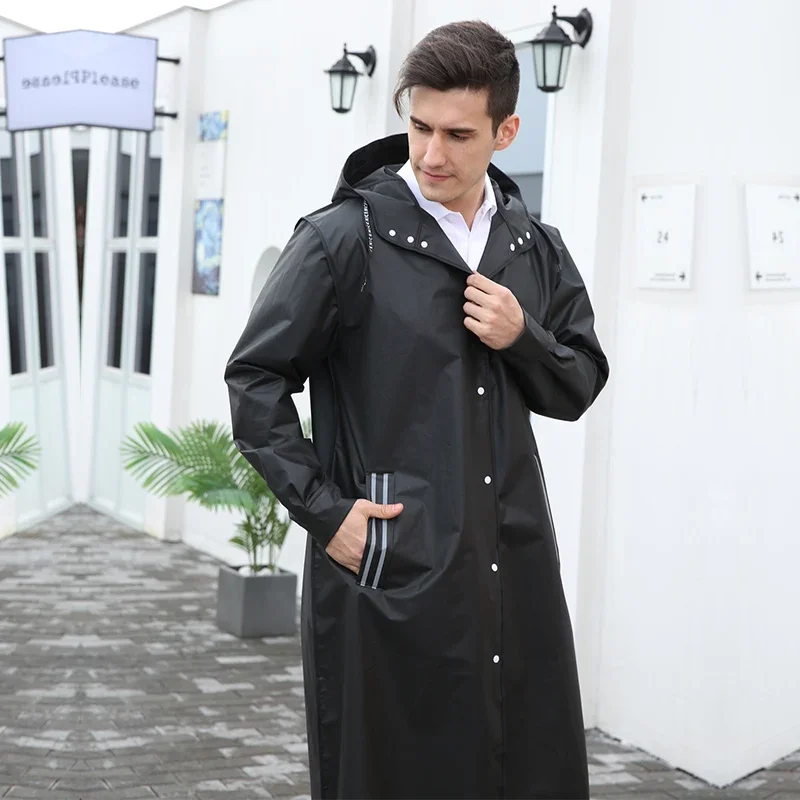 Tourist Biker Raincoat Waterproof Long Cloak Motorcycle Raincoat Man Trench Male Camping Supplies Chubasqueros Rain Covers