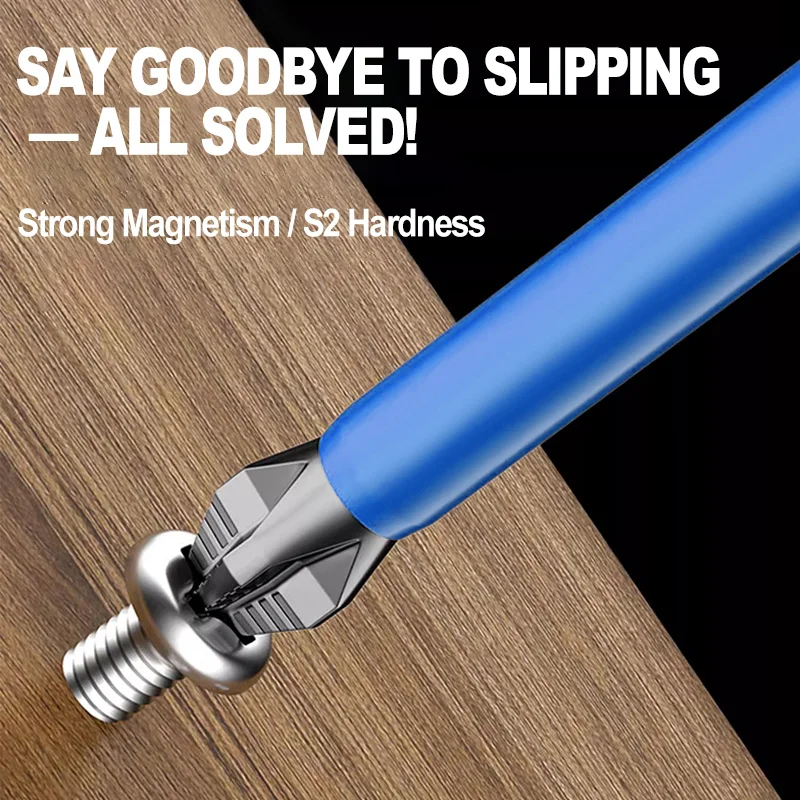 Anti-Slip Phillips Screwdriver Bit S2 Steel Magnetic 1/4 Hex Shank Impact Driver Drill Bit Long Reach 25 50 65 70 90 150mm