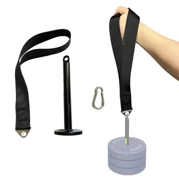 ฟิตเนสมวยปล้ําแขนการฝึกอบรมสายรัดเข็มขัด Forearm Exerciser Strengthener Power TRAINER สําหรับสายเครื่องและฟรีน้ําหนัก