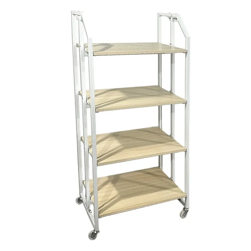 Multi-layer foldable storage rack, household kitchen supplies storage, multi-purpose storage rack