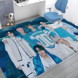 Korean Boy Band TXT Floor Mat Bathroom Mat Kids Room Bedroom Decoration Balcony Anti-Slip Doormat Living Room Welcome Rug